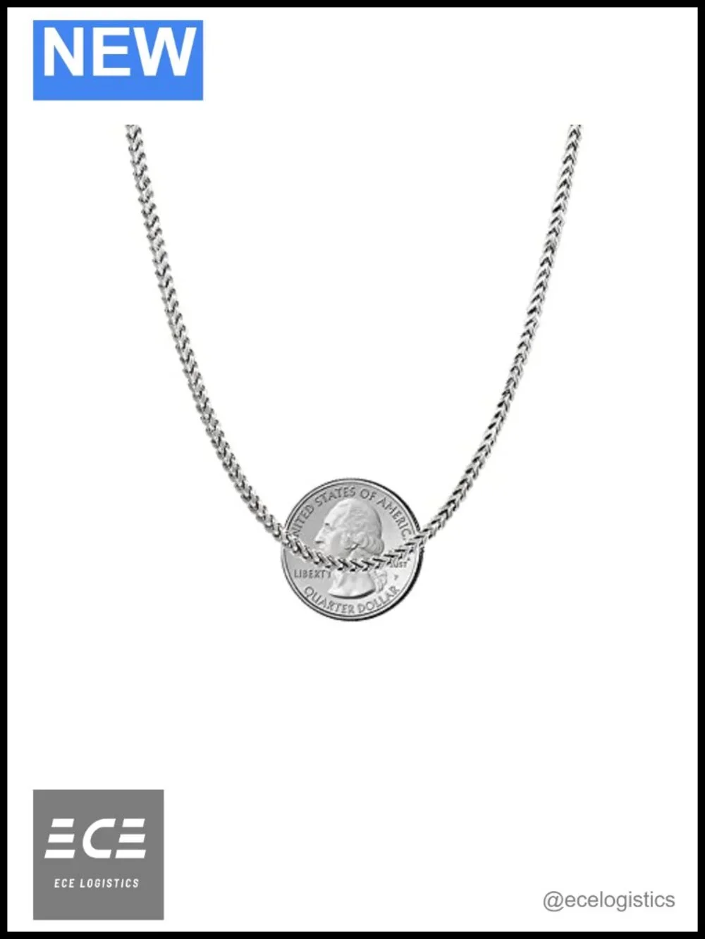 Savlano 925 Sterling Silver Rhodium Plated Franco Box Chain Necklace Italy Gift